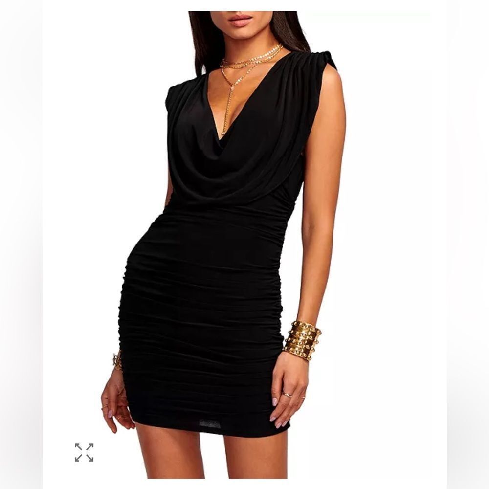 $375 Ramy Brook Venus Dress Black Nwt Xxs
